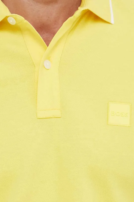 žltá Polo tričko Boss Orange