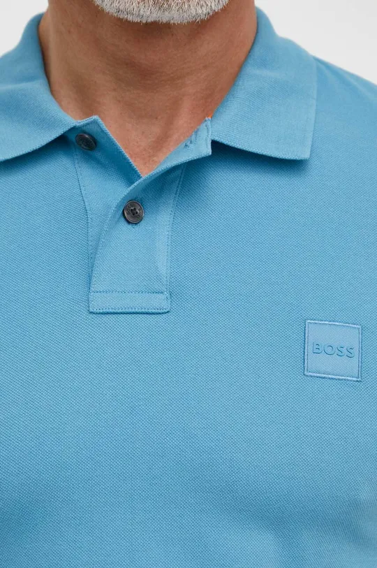 modrá Polo tričko Boss Orange