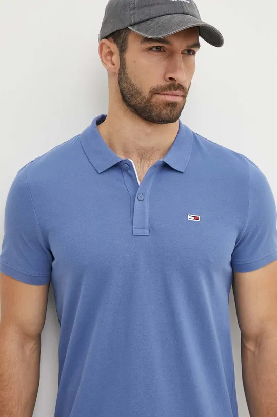 blu Tommy Jeans polo in cotone Uomo