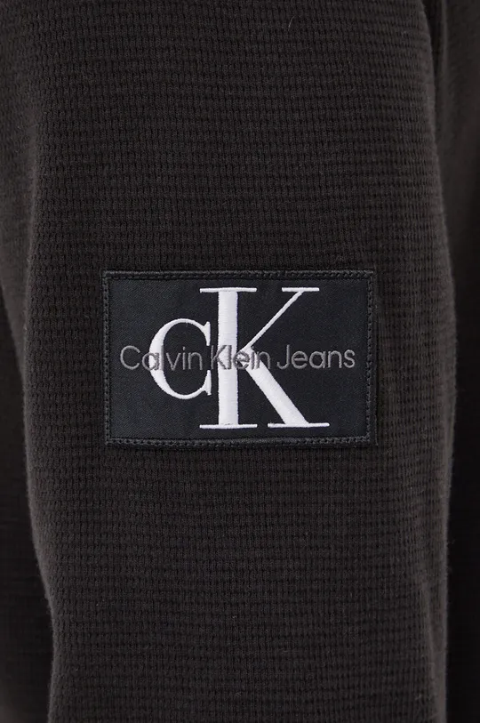 Bavlnené tričko s dlhým rukávom Calvin Klein Jeans Pánsky