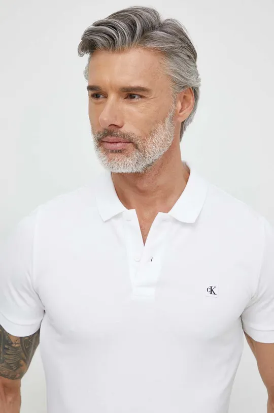 Polo tričko Calvin Klein Jeans 94 % Bavlna, 6 % Elastan