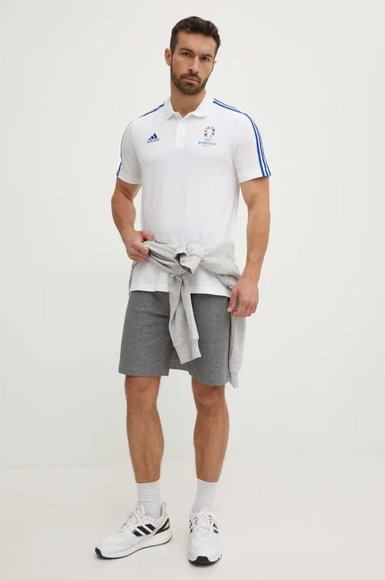 Polo majica za vježbanje adidas Performance Euro 2024 bijela