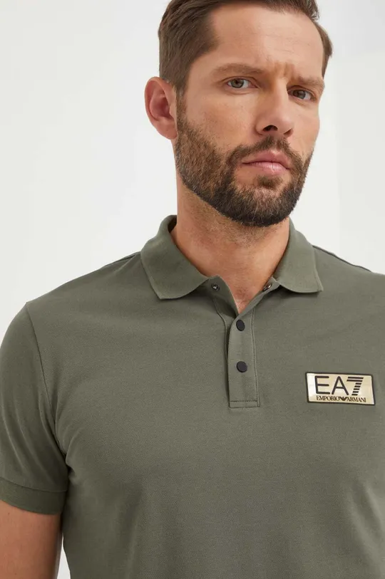 zelena Pamučna polo majica EA7 Emporio Armani