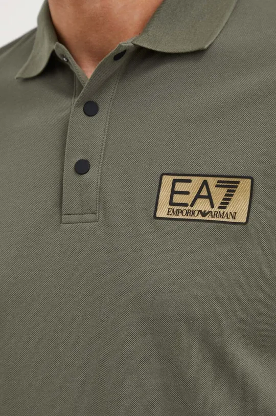 Pamučna polo majica EA7 Emporio Armani Muški