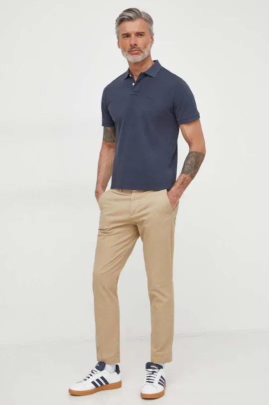 Pepe Jeans polo in cotone blu navy
