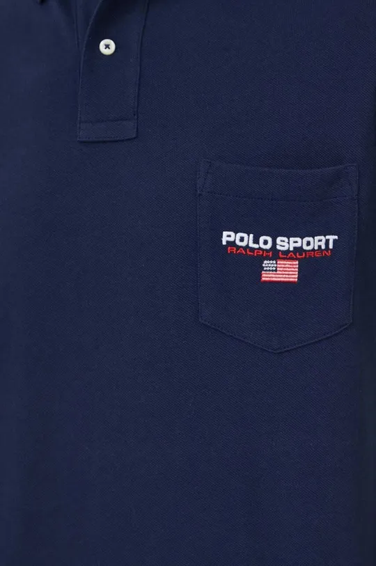 modra Bombažen polo Polo Ralph Lauren