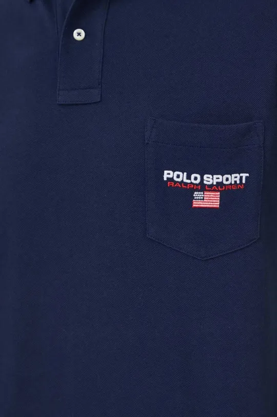 plava Pamučna polo majica Polo Ralph Lauren