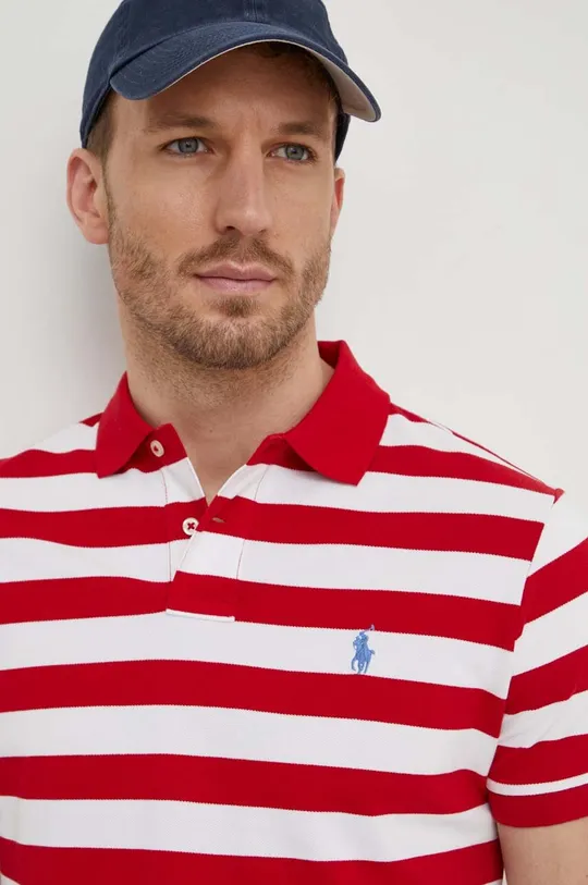 červená Bavlnené polo tričko Polo Ralph Lauren