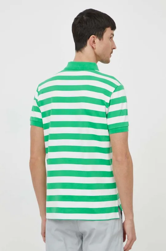 Βαμβακερό μπλουζάκι πόλο Polo Ralph Lauren πράσινο