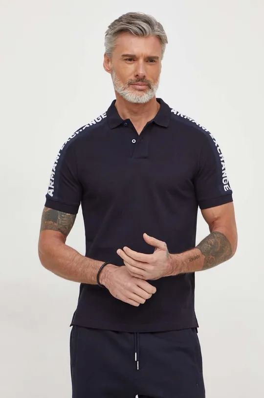 mornarsko plava Pamučna polo majica Armani Exchange Muški