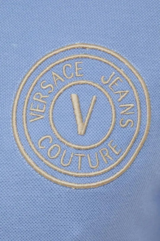 Bombažen polo Versace Jeans Couture Moški