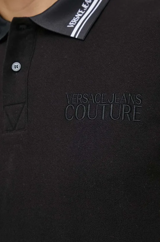 Bombažen polo Versace Jeans Couture Moški