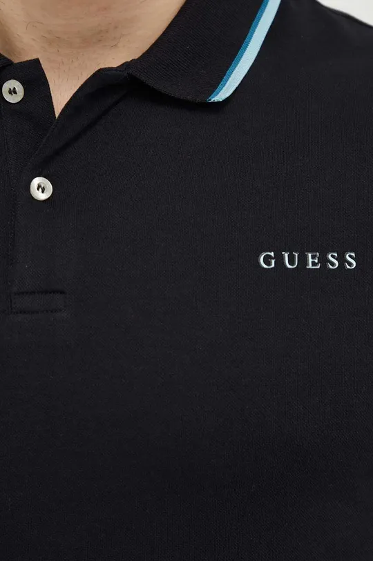 čierna Polo tričko Guess LYLE