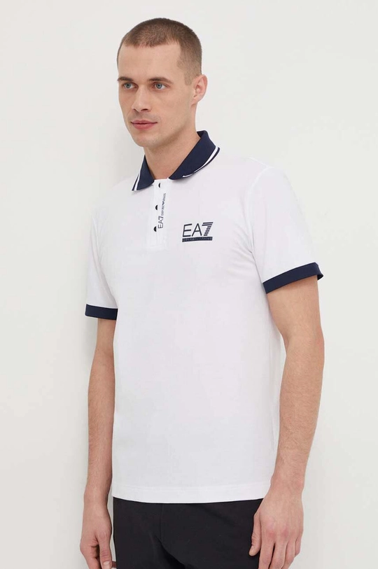 bela Polo EA7 Emporio Armani Moški