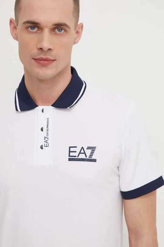 bijela Polo majica EA7 Emporio Armani