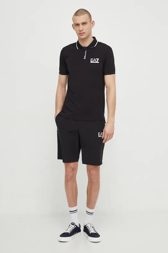 EA7 Emporio Armani polo czarny