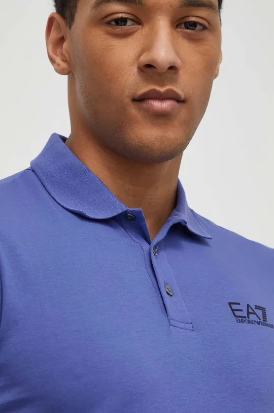 plava Polo majica EA7 Emporio Armani