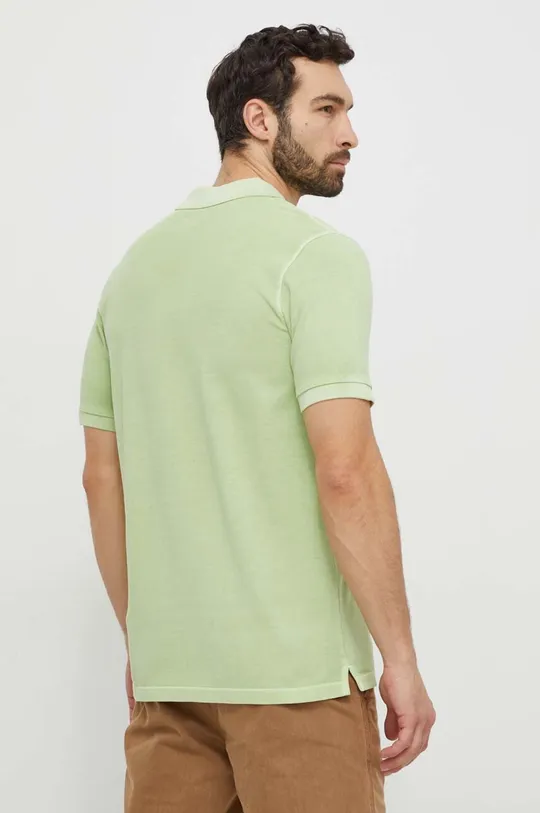 Βαμβακερό μπλουζάκι πόλο Marc O'Polo πράσινο