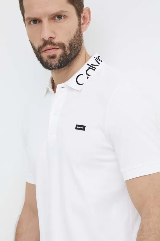 biały Calvin Klein polo Męski