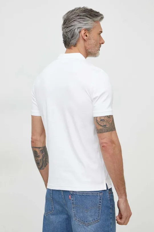 Bavlnené polo tričko Calvin Klein biela
