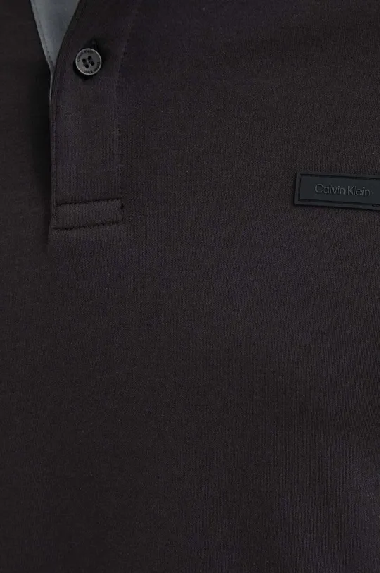 čierna Bavlnené polo tričko Calvin Klein