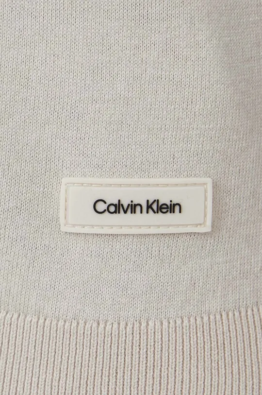 Polo majica s primjesom svile Calvin Klein Muški