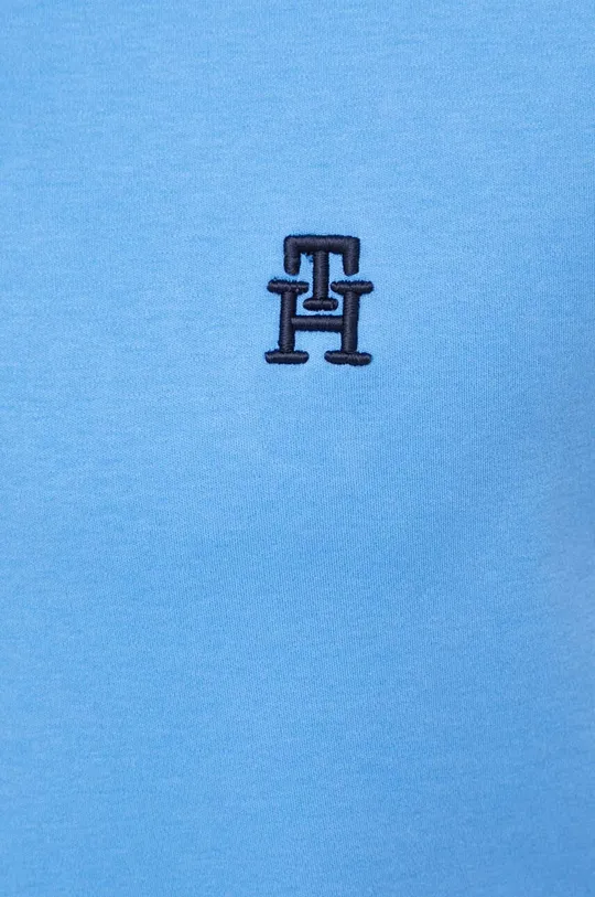 niebieski Tommy Hilfiger polo bawełniane
