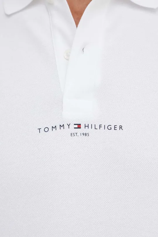 biela Polo tričko Tommy Hilfiger