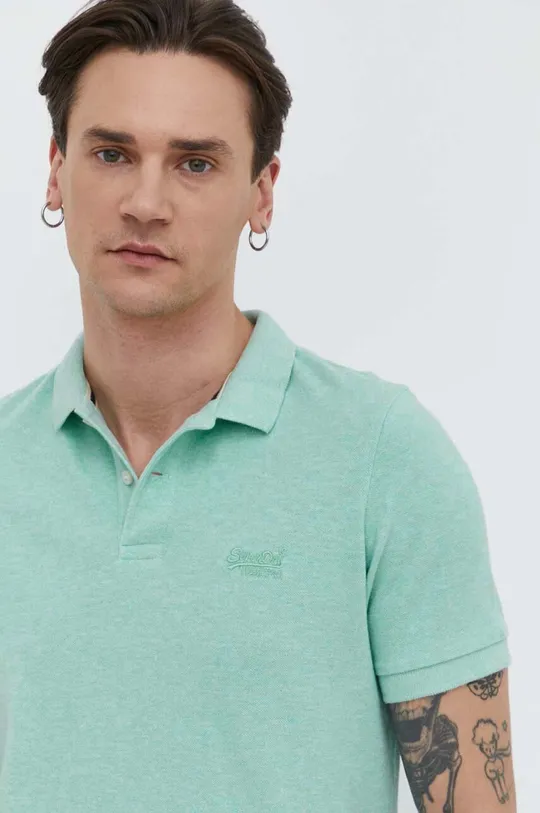 turchese Superdry polo in cotone