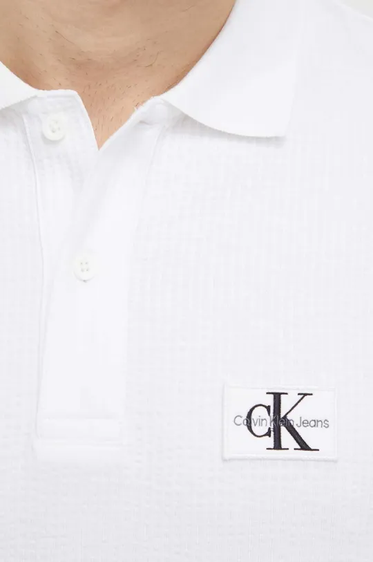 λευκό Πόλο Calvin Klein Jeans