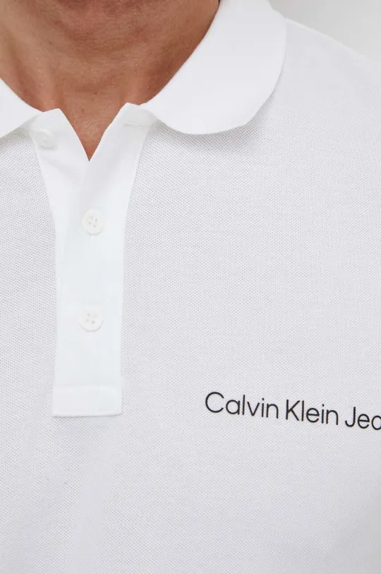 béžová Polo tričko Calvin Klein Jeans