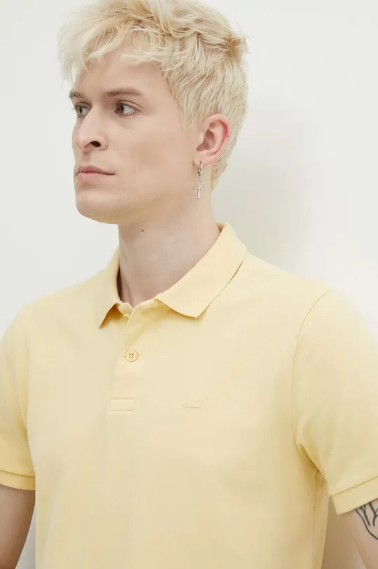 žltá Polo tričko Hollister Co.