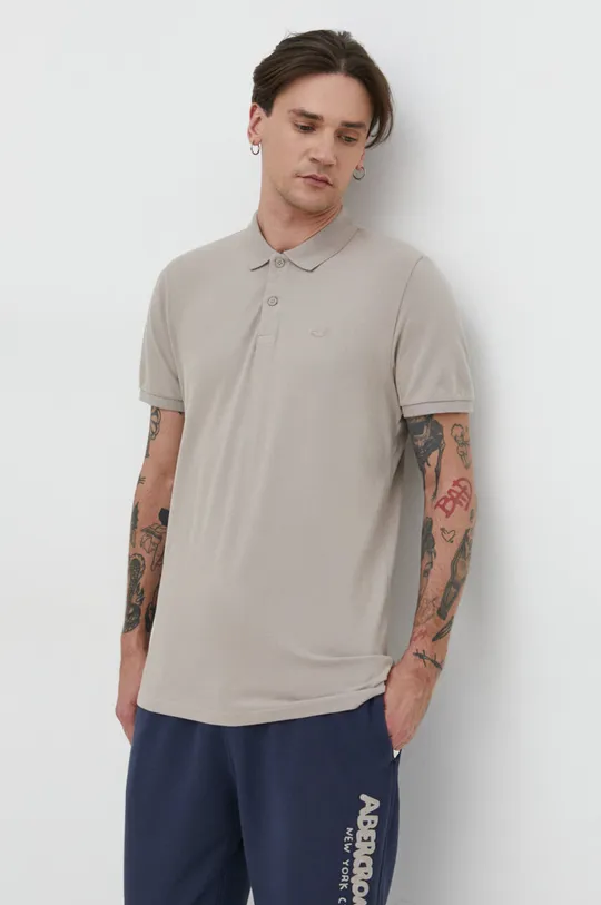 beżowy Hollister Co. polo Męski