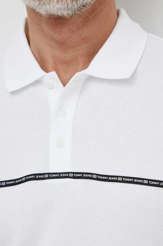 bianco Tommy Jeans polo in cotone