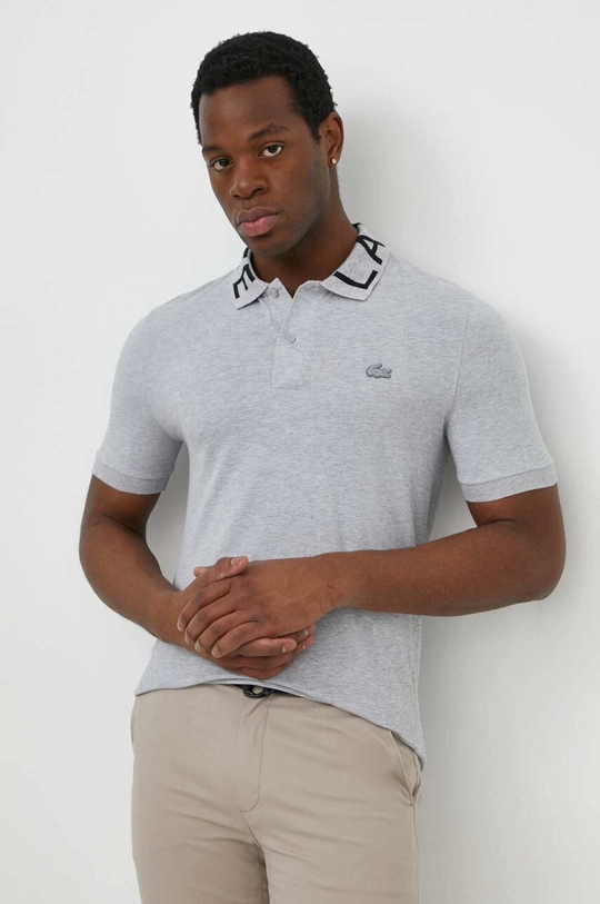 grigio Lacoste polo Uomo