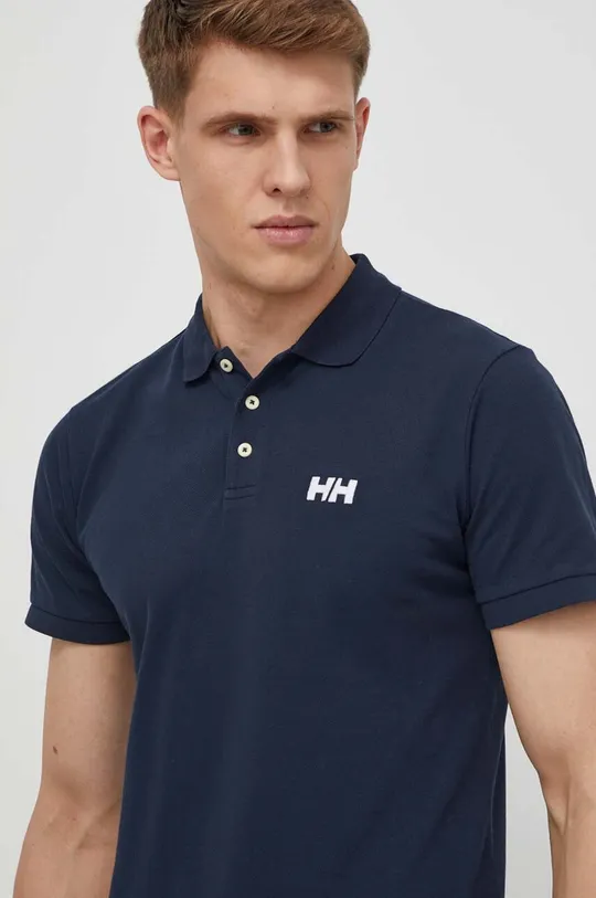 σκούρο μπλε Βαμβακερό μπλουζάκι πόλο Helly Hansen