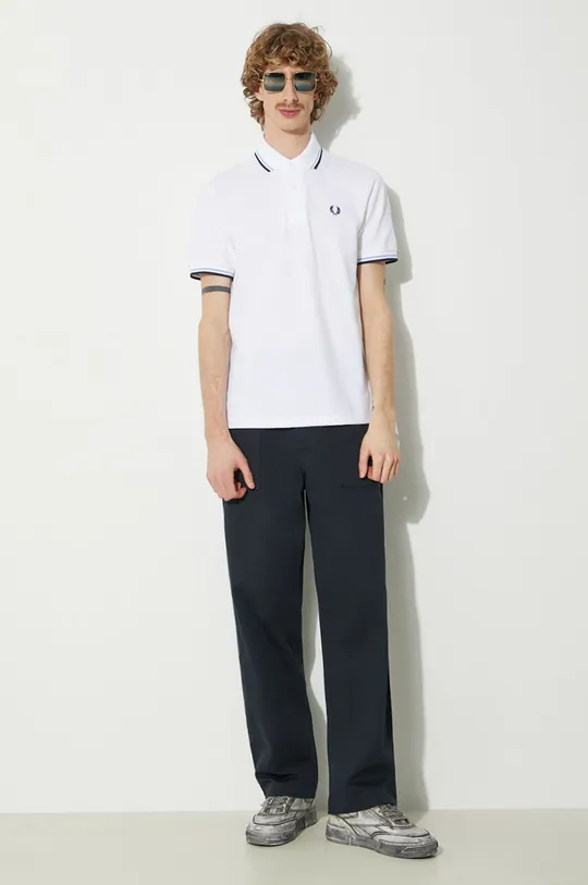 Fred Perry cotton polo shirt Twin Tipped Shirt beige