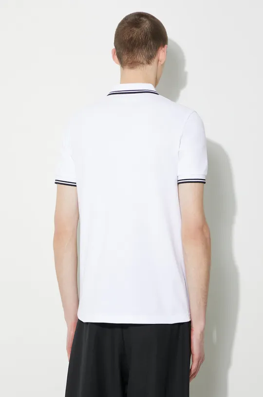 Fred Perry polo in cotone Twin Tipped Shirt bianco