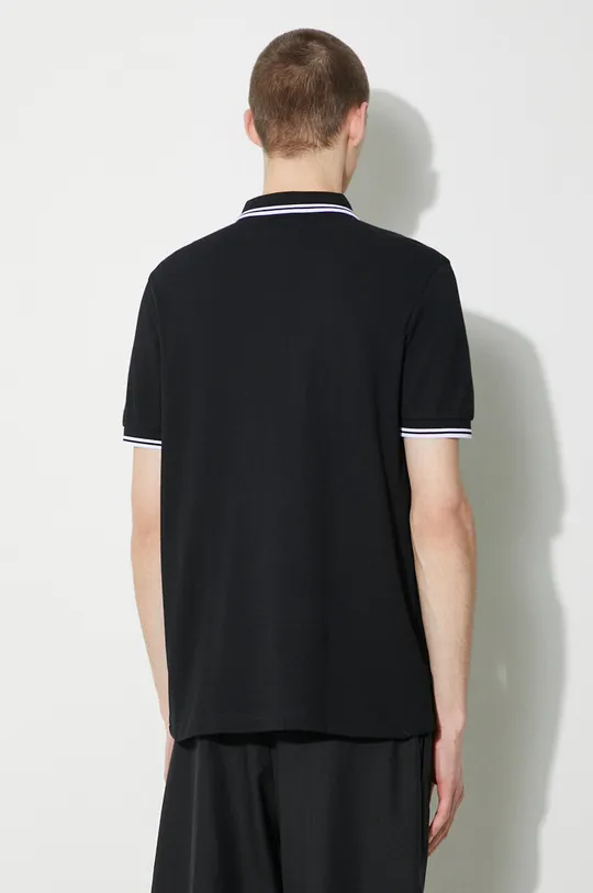 Fred Perry cotton polo shirt Twin Tipped Shirt black