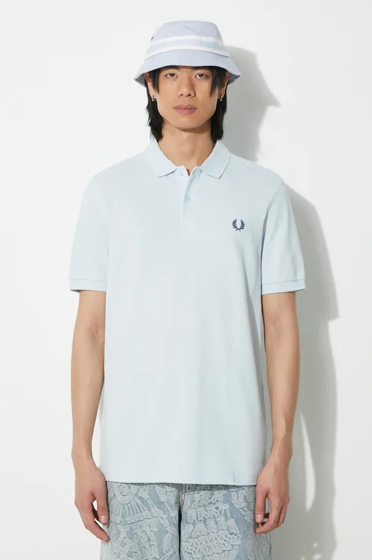 blu Fred Perry polo in cotone Plain Shirt Uomo