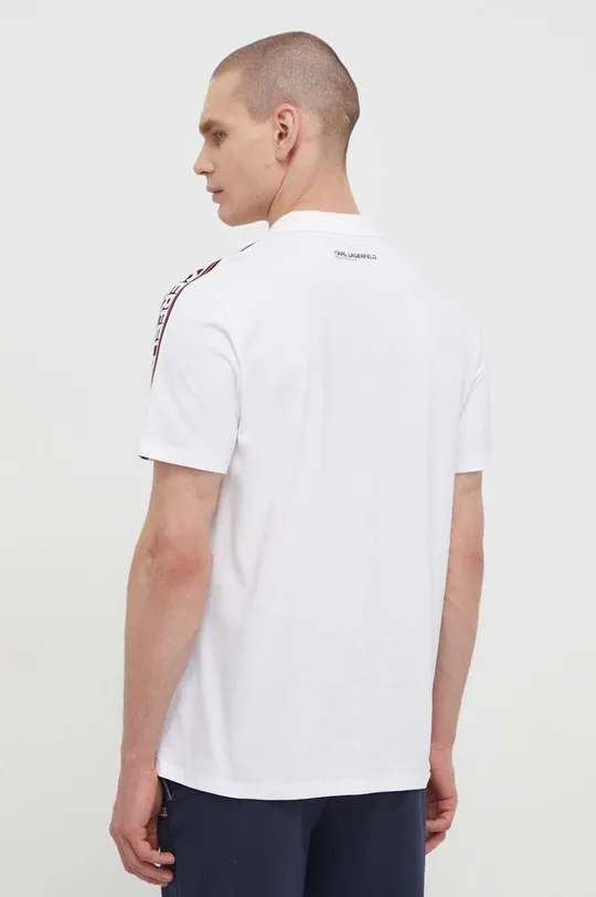 Βαμβακερό μπλουζάκι πόλο Karl Lagerfeld 100% Βαμβάκι