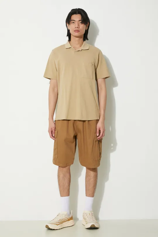 Universal Works polo in cotone Vacation Polo beige