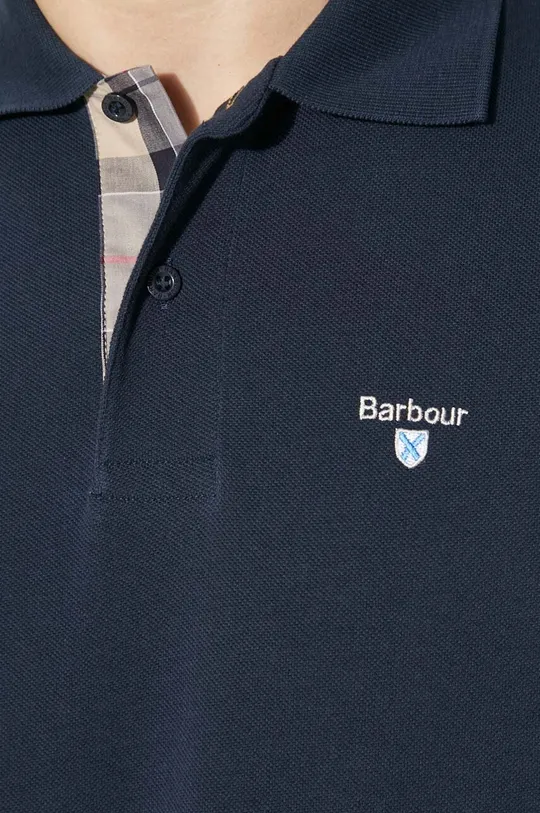 Памучна тениска с яка Barbour Tartan Pique Polo