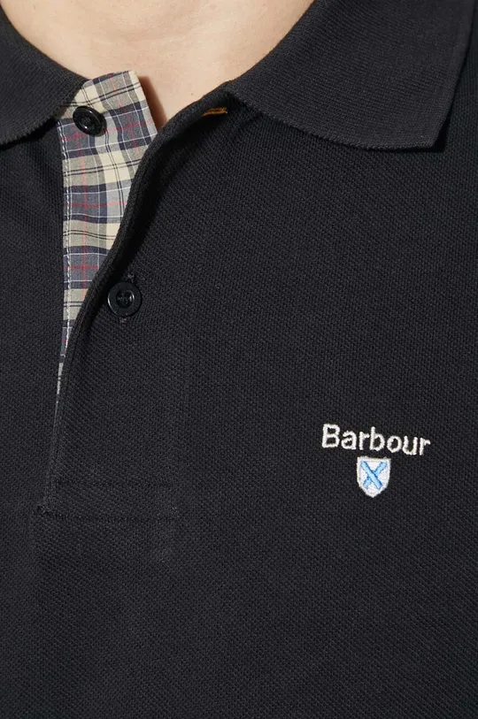 Памучна тениска с яка Barbour Tartan Pique Polo