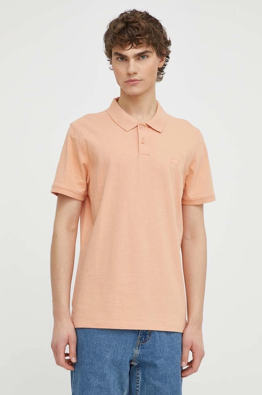 oranžna Bombažen polo Levi's