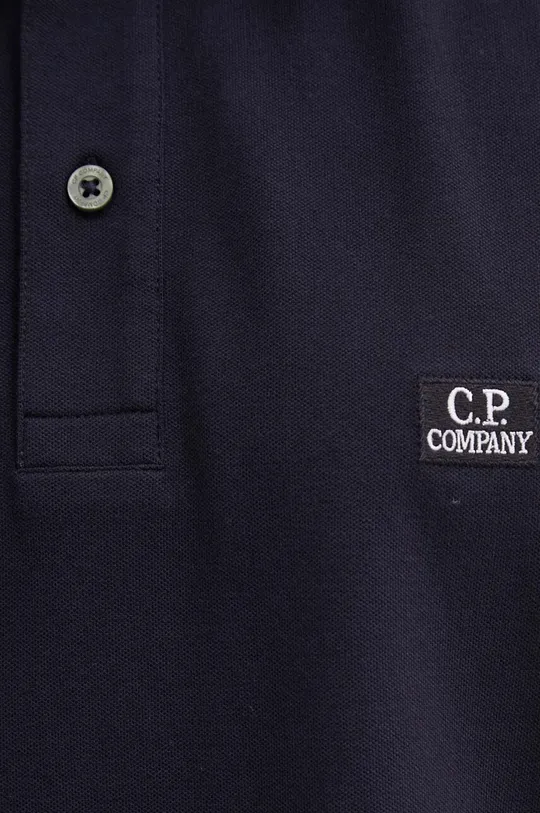 sötétkék C.P. Company poló Stretch Piquet Regular