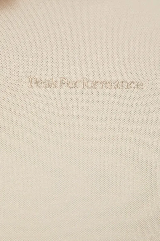 Βαμβακερό μπλουζάκι πόλο Peak Performance Ανδρικά