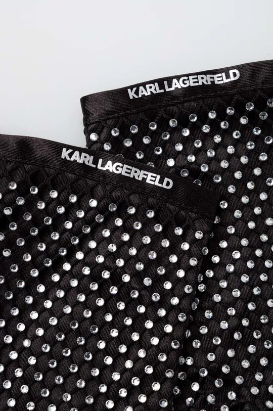 Rukavice bez prstiju Karl Lagerfeld crna