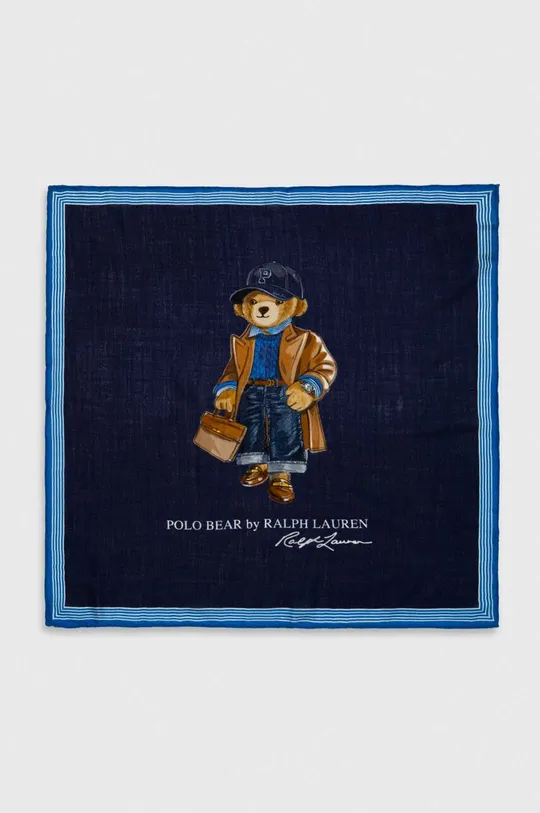 темно-синій Вовняний шарф Polo Ralph Lauren Жіночий