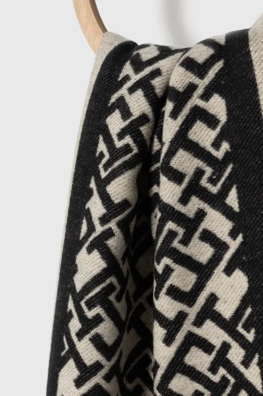 Tommy Hilfiger szalik bawełniany beżowy